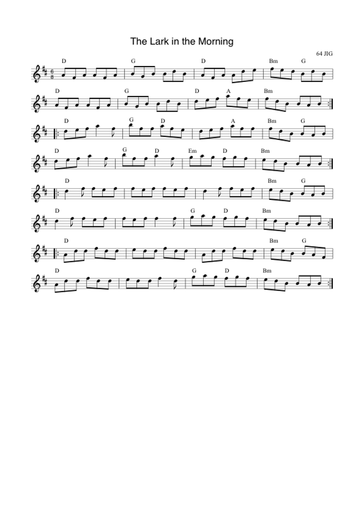 Lark in the Morning D